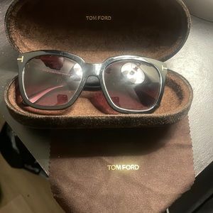 Tom Ford Amarra Black Polarized Sunglasses